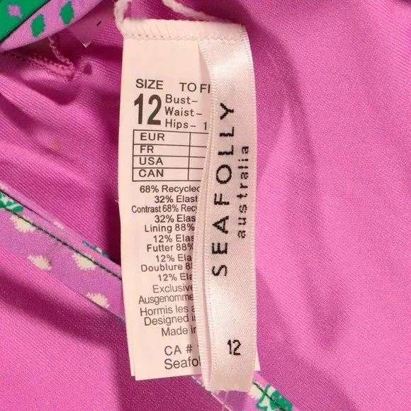 NWOT Seafolly X Revolve Bandana Bay Fixed Tri Bikini Top - Picture 12 of 15